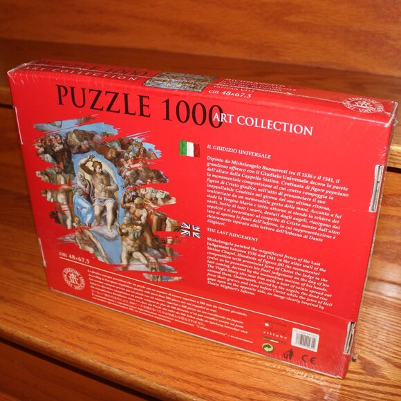 3/$77❤️Michelangelo The Last Judgement puzzle Edizione Musei Vaticani Italy made - Picture 3 of 6